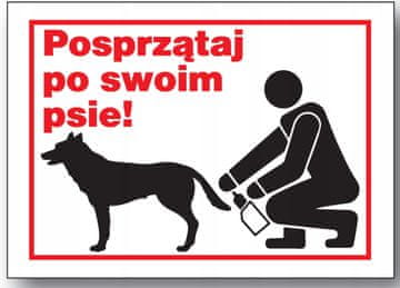 shumee ZI-56 - OZNAKA - pospravite za svojim psom