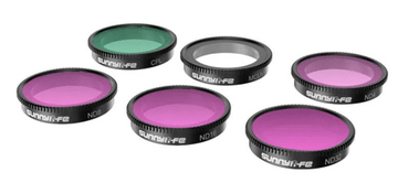 Sunnylife Komplet 6 filtrov Sunnylife MCUV+CPL+ND4+ND8+ND16+ND32 za Insta360 GO 3/2