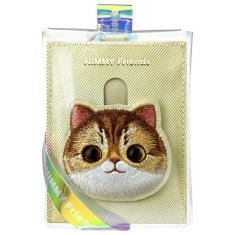 shumee Denarnica za kartice Nimmy Big Eyed Pet 2.0 Cat Khaki