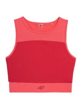 Nikcorp Ženska kratka majica za trening roza | Hitrosušeč športni crop top brez rokavov za fitnes in vadbo | Velikost M