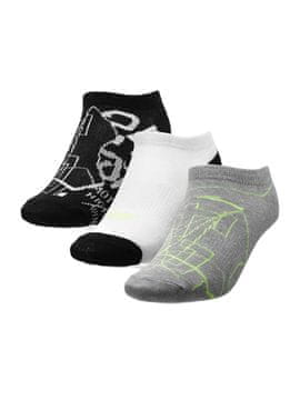 Nikcorp Komplet 3 parov bombažnih nogavic za dečke, udobne in vzdržljive, dolžina do gležnja, velikost 32-35