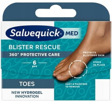 shumee Salvequick Blister Rescue hidrogelni obliži za žulje, 6 kosov.