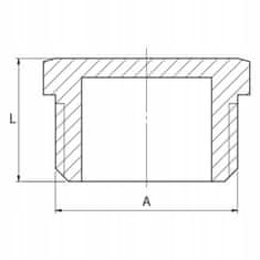 shumee 3/8-PALCNI KROMIRANI VTIČ