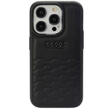 Audi Ovitek za iPhone 15 Pro Audi GT iz sintetičnega usnja, črne barve