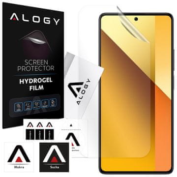 shumee Hidrogelna folija za Xiaomi Redmi Note 13 Poco X6, zaščita zaslona telefona Alogy Hydrogel Film