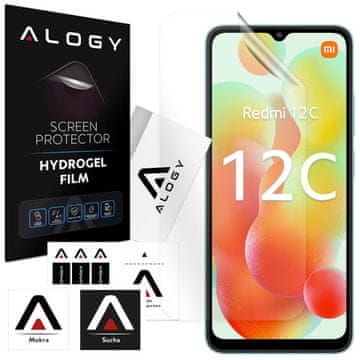 shumee Hidrogelna folija za zaščitni zaslon telefona Xiaomi Redmi 12C Alogy Hydrogel folija
