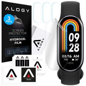 shumee 3x Alogy hidrogel zaščitna folija za pametno uro Xiaomi Smart Mi Band 8