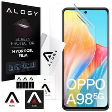shumee Hidrogelna folija za zaščito zaslona telefona Oppo A98 5G Alogy Hydrogel folija