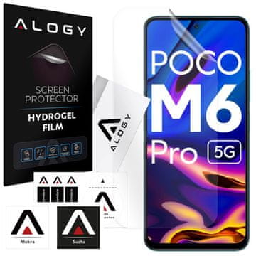 shumee Hidrogelna folija za telefon Xiaomi Poco M6 Pro, zaščita zaslona Alogy Hydrogel Film