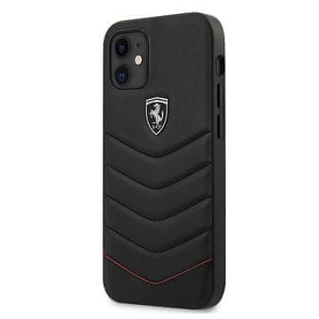 Ferrari FEHQUHCP12SBK trdi ovitek za iPhone 12 mini 5,4" črno/črno, prešit, Off Track