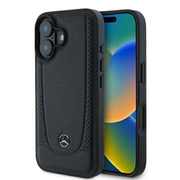 MERCEDES Ovitek za iPhone 16 Mercedes Leather Urban črne barve