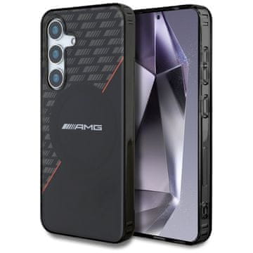 MERCEDES Dvoslojni ovitek MagSafe za Samsung Galaxy S25 Plus AMG, črne barve