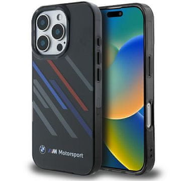 shumee Ovitek BMW Hardcase Motosport Random Stripes za iPhone 16 Pro