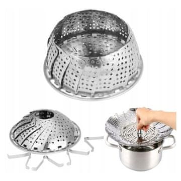 shumee JEKLENO CEDILNO KOŠARO ZA KUHANJE V PARI