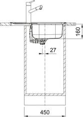 Franke Spark SKX 611-62 pomivalno korito
