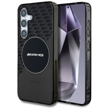 MERCEDES Ovitek MagSafe za Samsung Galaxy S25 AMG, prozoren, črn