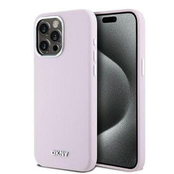 DKNY Silikonski ovitek MagSafe iz tekočega silikona DKNY za iPhone 14 Pro Max, roza