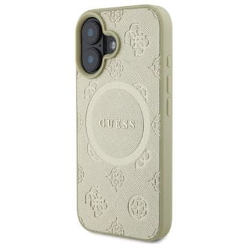 Guess GUESS HARDCASE SAFFIANO PEONY OVITEK ZA IPHONE 16 6.1 ZA MAGSAFE Z MODERNO