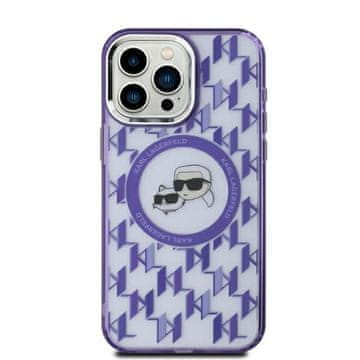 Karl Lagerfeld Ovitek Karl Lagerfeld MagSafe za iPhone 15 vijoličen