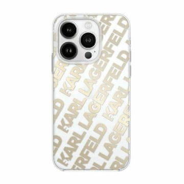 Karl Lagerfeld Ovitek za iPhone 15 Karl Lagerfeld Hardcase Gold IML Fullover Logo