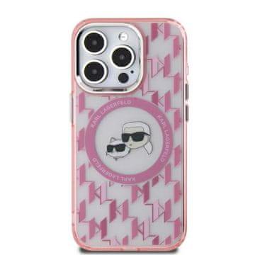 Karl Lagerfeld Ovitek Karl Lagerfeld MagSafe za iPhone 15 roza