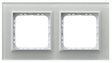 COS.PEL SONATA BELO STEKLO DEBELINE 4 MM 2-KROGLI BELI OKVIR