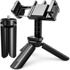 shumee Alogy Mini stojalo, držalo za telefon, stojalo za fotoaparat, nastavljivo 360 vrtljivo stojalo za fotografije, črna