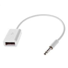 CoreParts Adapter USB na Mini Jack, bel Avdio pretvornik