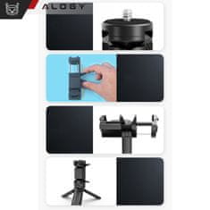 shumee Alogy Mini stojalo, držalo za telefon, stojalo za fotoaparat, nastavljivo 360 vrtljivo stojalo za fotografije, črna