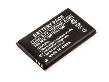 CoreParts Baterija za mobilni telefon 4Wh Li-ion 3.7V 1100mAh črna, Nokia