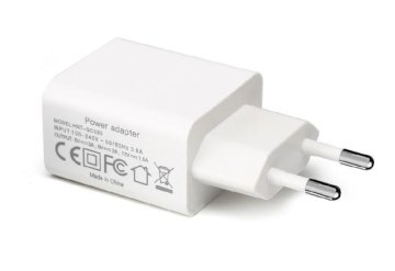 CoreParts USB napajalni adapter, bel