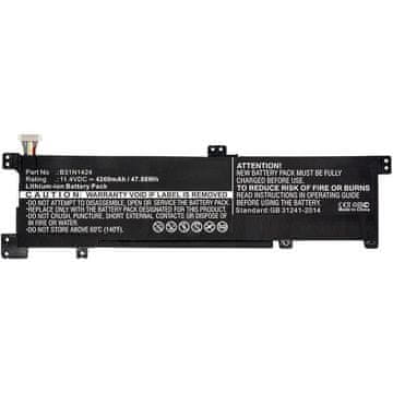 CoreParts Baterija za prenosnik za Asus 38.76Wh Li-ion 11.4V 3400mAh črna