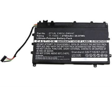 CoreParts Baterija za prenosnik Dell 24.42Wh Li-Pol 11.1V 2200mAh črna