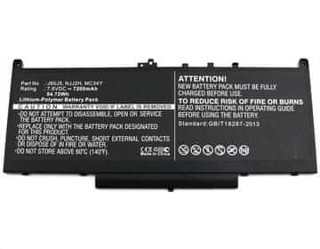 CoreParts Baterija za prenosnik Dell 53.28Wh Li-Pol 7.4V 7200mAh, črna