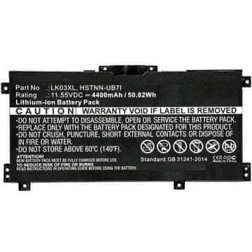 CoreParts Baterija za prenosnik HP 50.82Wh Li-ion 11.55V 4400mAh črna
