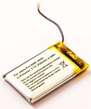 CoreParts Baterija za slušalke Jabra 0.85Wh Li-Pol 3.7V. 230mAh