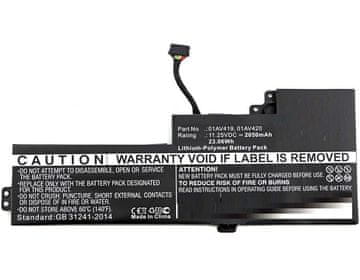 CoreParts Baterija za prenosnik Lenovo 22.80Wh Li-Pol 11.4V 2000mAh, črna