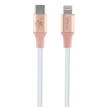 Guess Kabel Guess USB-C na Lightning, 1,5 m, hitro polnjenje, roza