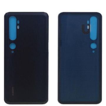 CoreParts Zadnji pokrov z lepilom, črn za Xiaomi Mi Note 10