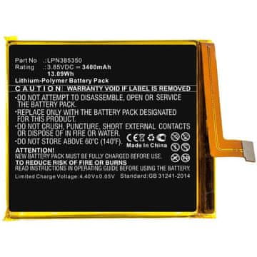 CoreParts Mobilna baterija 13.09Wh Li-Pol 3.85V 3400mAh za Crosscall
