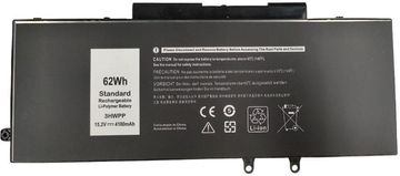 CoreParts Baterija za prenosnik Dell 62.32Wh Li-ion 15.2V 4100mAh črna