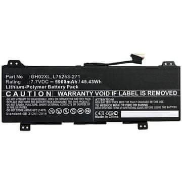 CoreParts Baterija za prenosnik HP 45.43Wh Li-Pol 7.7V 5900mAh Black