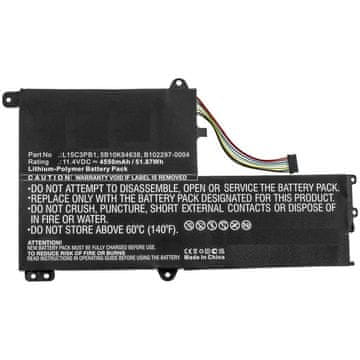 CoreParts Baterija za Lenovo prenosnik 51.87Wh Li-ion 11.4V 4550mAh črna