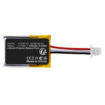 CoreParts Baterija 0.52Wh Li-Polymer 3.7V 140mAh, črna