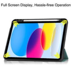 CoreParts TPU ovitek Caster, temno zelen Za Apple iPad 10.9" (2022)