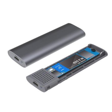 CoreParts USB3.2 Type-C ohišje brez orodja za M.2 PCIe NVMe/SATA SSD-je
