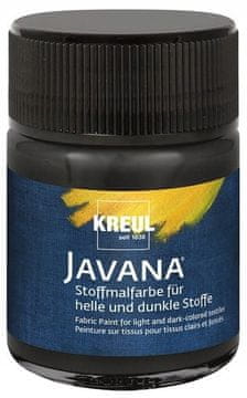 shumee ČRNI BARVA ZA SVETLE IN TEMNE TKANINE Kreul Javana 50 ml