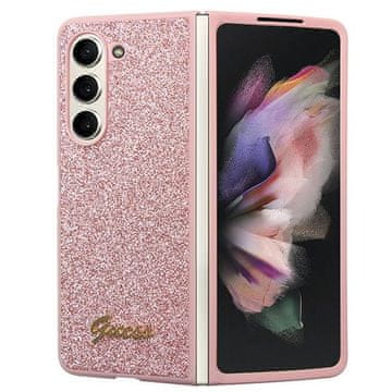 Guess Ovitek Guess z bleščečimi bleščicami za Samsung Galaxy Z Fold5 - roza