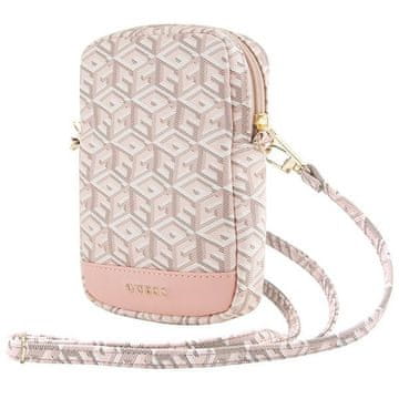 shumee Guess torbica GCube Bottom Stripe Pink