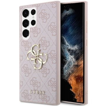 shumee Guess GUHCS24L4GMGPI S24 Ultra S928 roza trdi etui 4G velik kovinski logotip